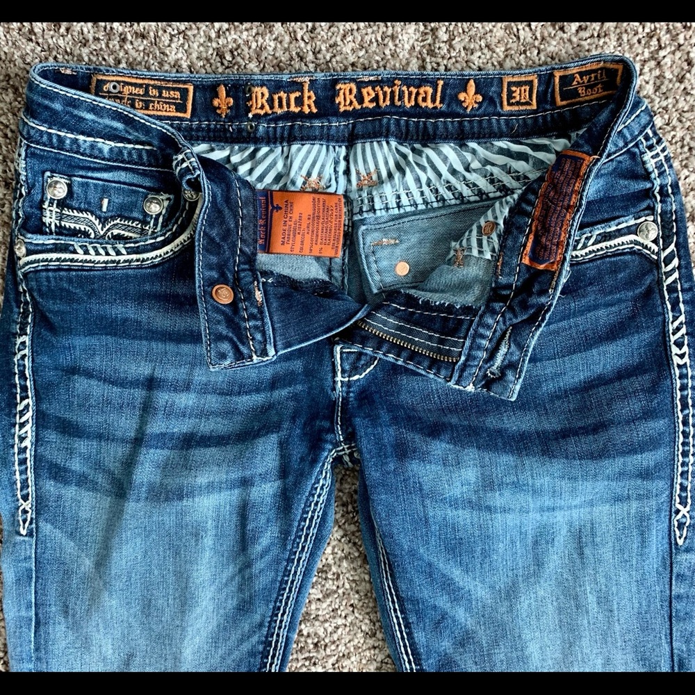 Rock Revival Avril Jeans Sz 30 R